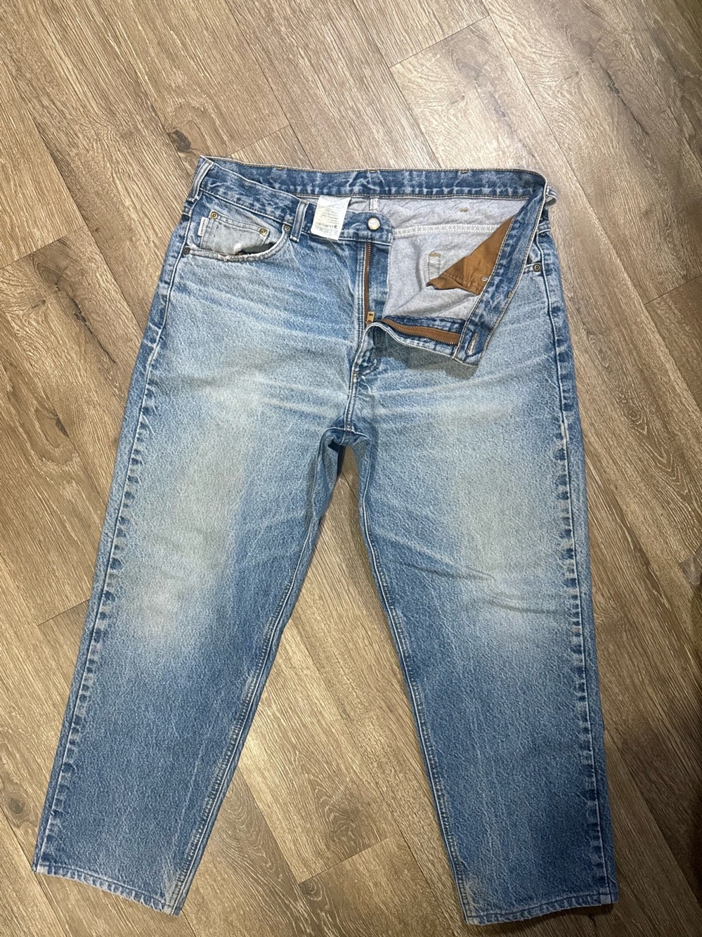Carhartt Men’s Jeans 38x30 Medium Wash Relaxed Fit Straight Leg Workwear